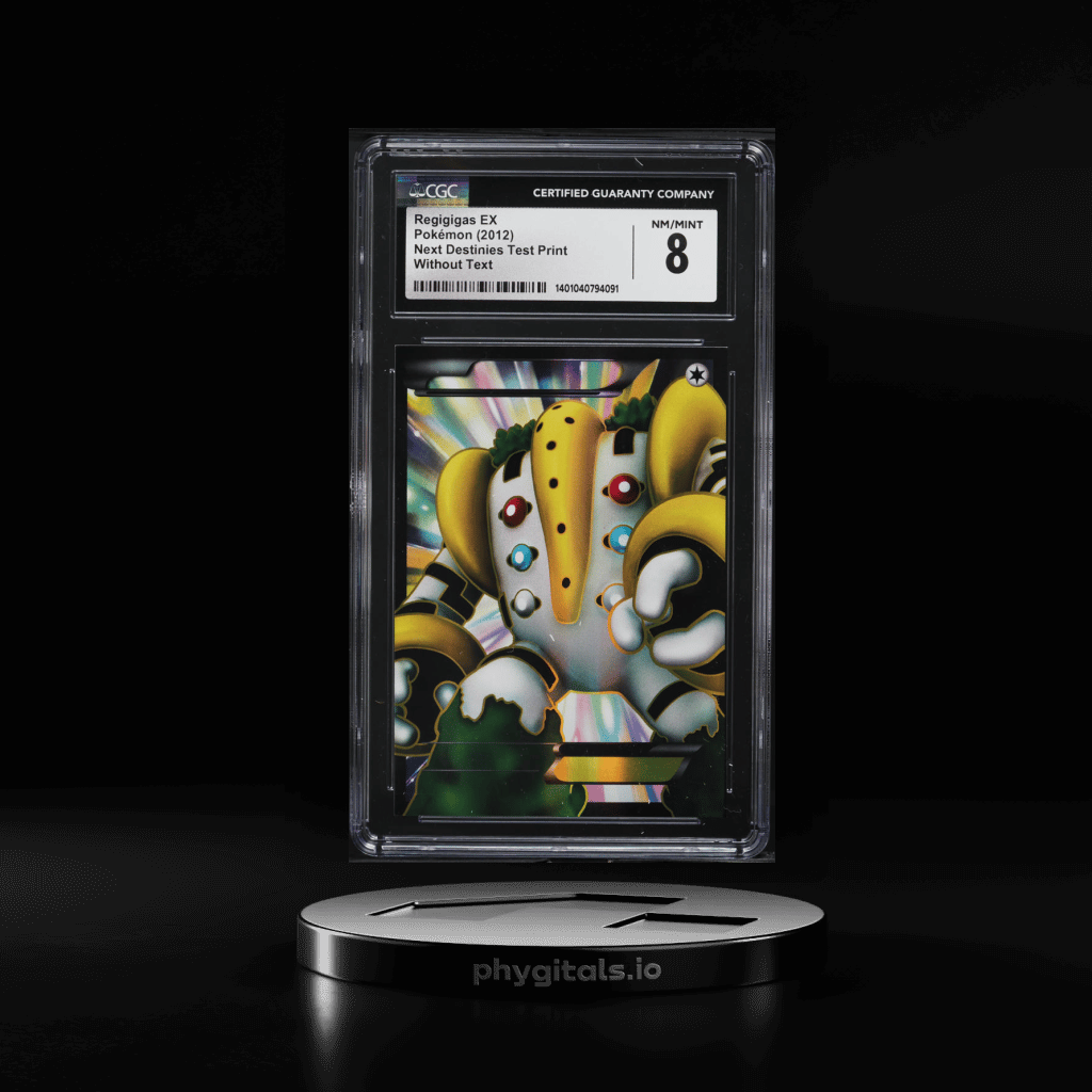 2012 Pokemon BW Next Destinies Test Print Without Text Regigigas EX CGC 8 NM-MT - Main Image