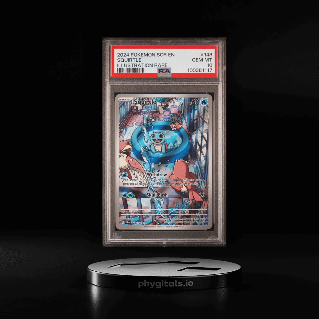 2024 POKEMON SCR EN-STELLAR CROWN ILLUSTRATION RARE #148 SQUIRTLE PSA 10 - Main Image