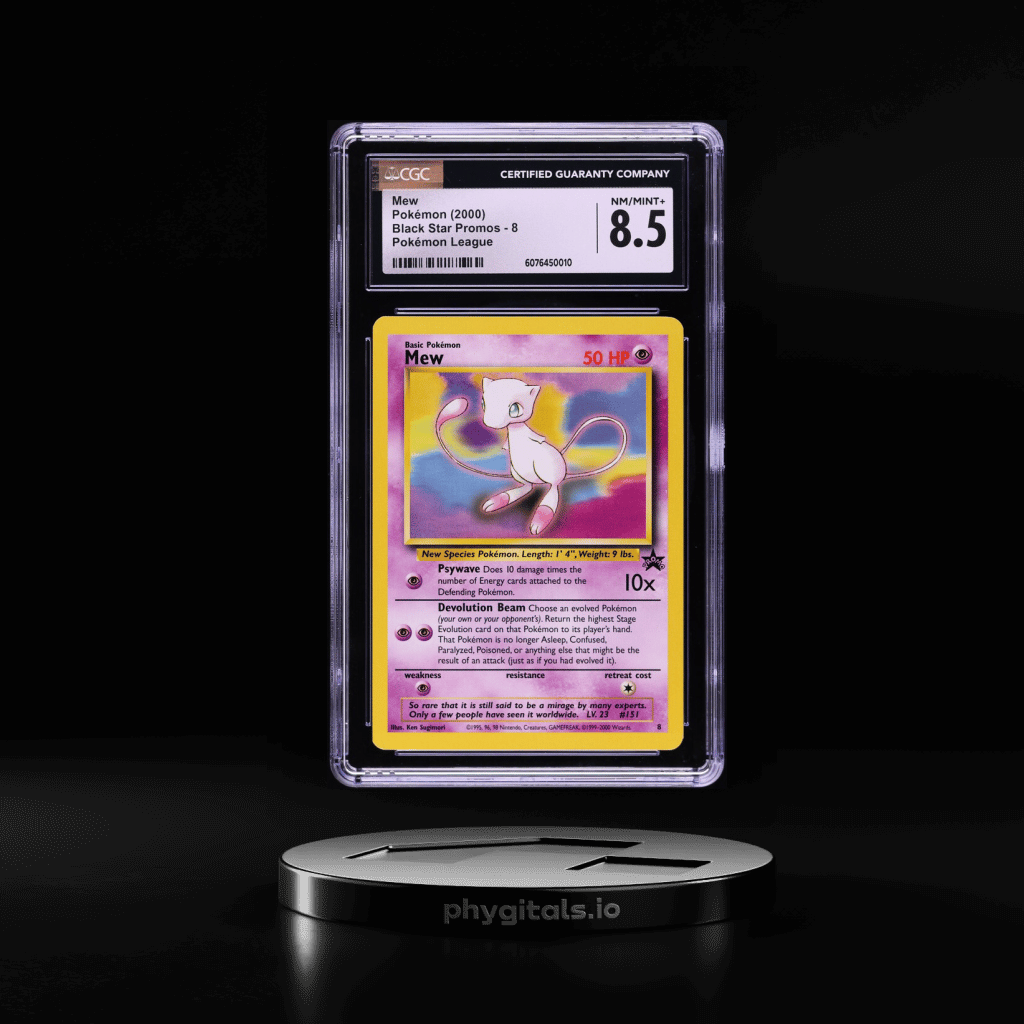 2000 Pokemon League Black Star Promo Mew #8 CGC 8.5 NM-MT+ - Main Image
