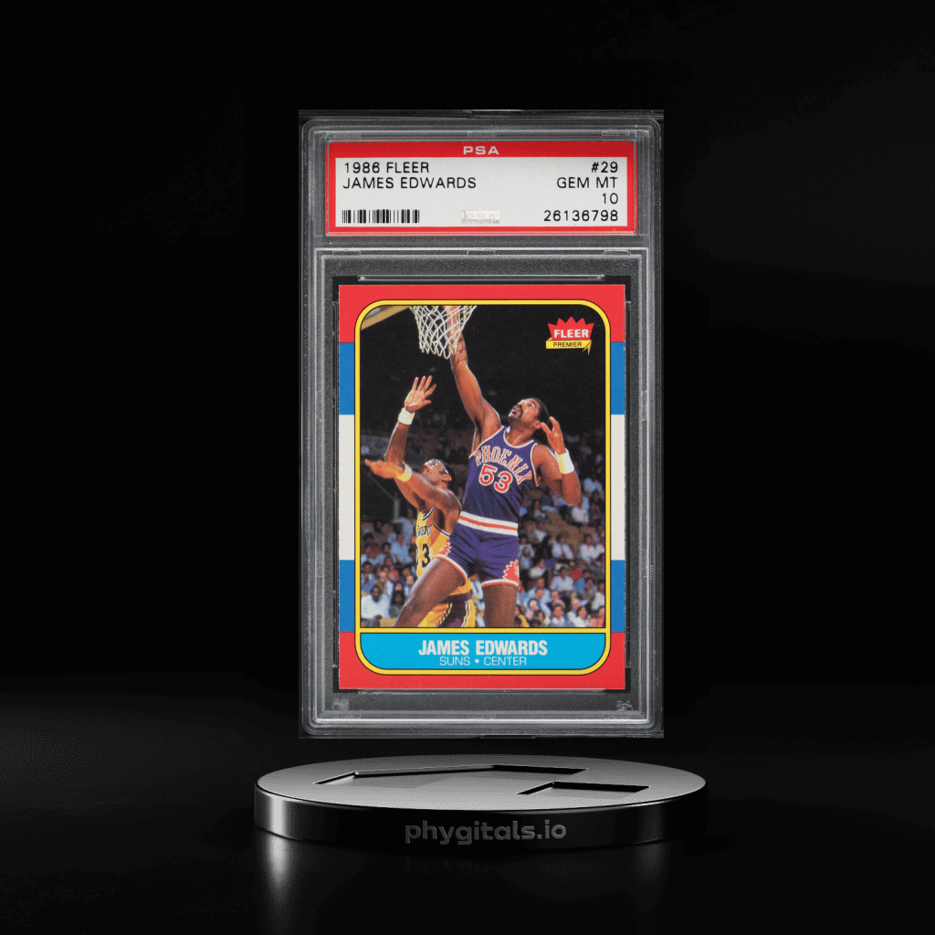 1986 Fleer Basketball James Edwards #29 PSA 10 GEM MINT - Main Image