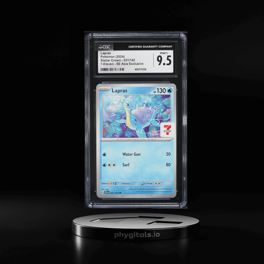 2024 Pokemon Stellar Crown 7-Eleven SE Asia Exclusive Lapras #031 CGC 9.5 MINT+ - Main Image