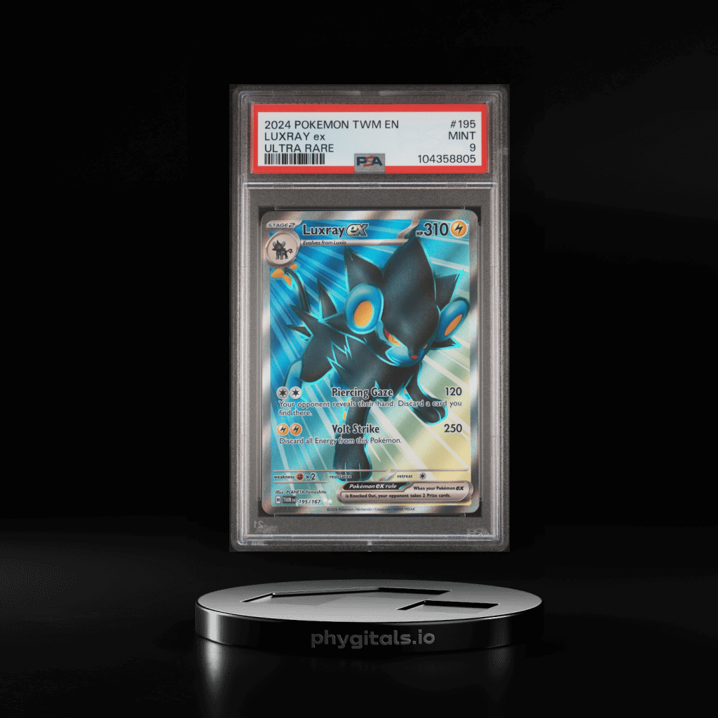 2024 POKEMON TWM EN-TWILIGHT MASQUERADE ULTRA RARE #195 LUXRAY EX PSA 9 - Main Image