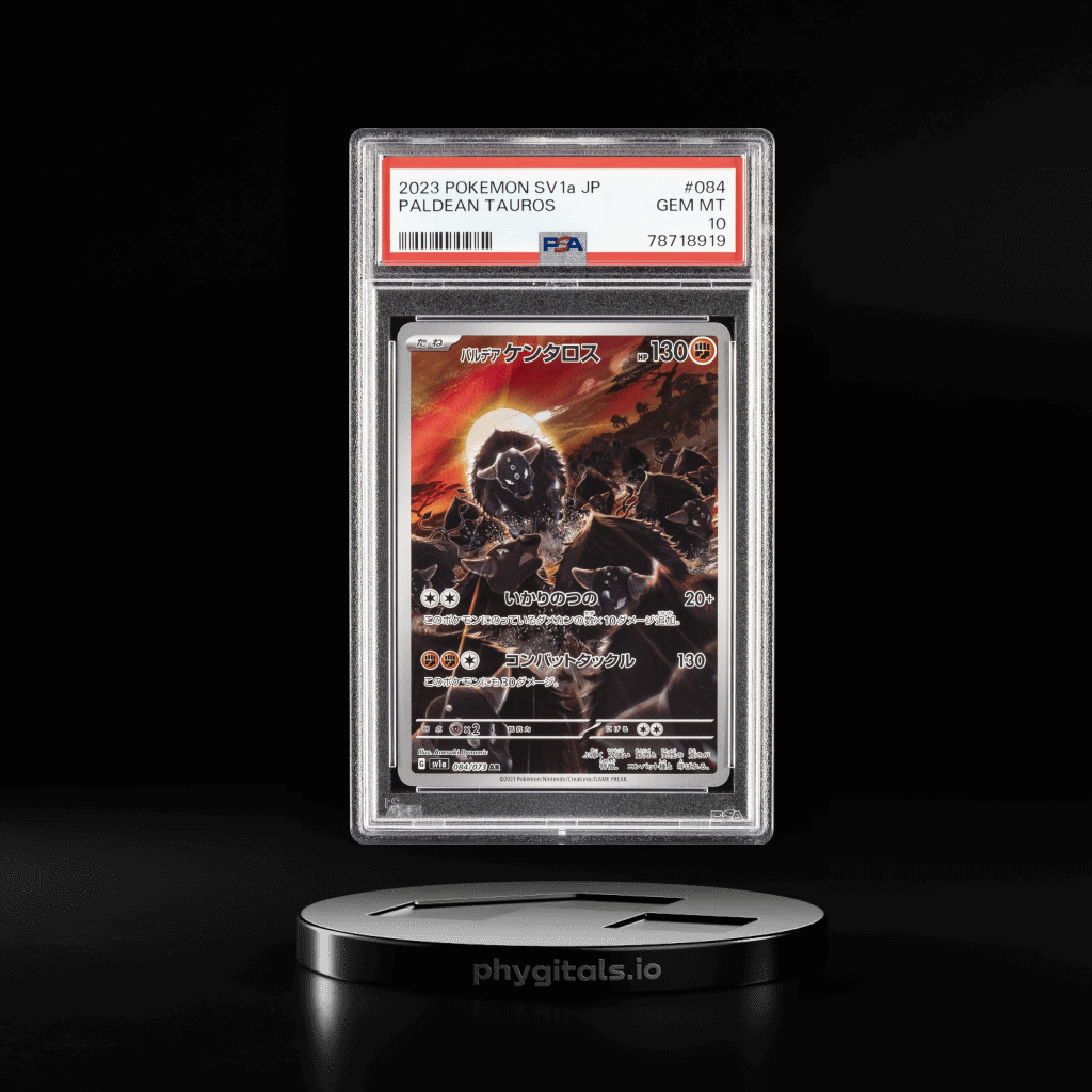 2023 POKEMON JPN SV1A-TRIPLET BEAT ART RARE #084 PALDEAN TAUROS PSA 10 - Main Image