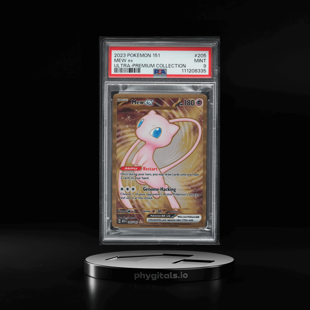 2023 Pokemon SV 151 Ultra Premium Collection Gold Rare Mew ex #205 PSA 9 MINT - Main Image