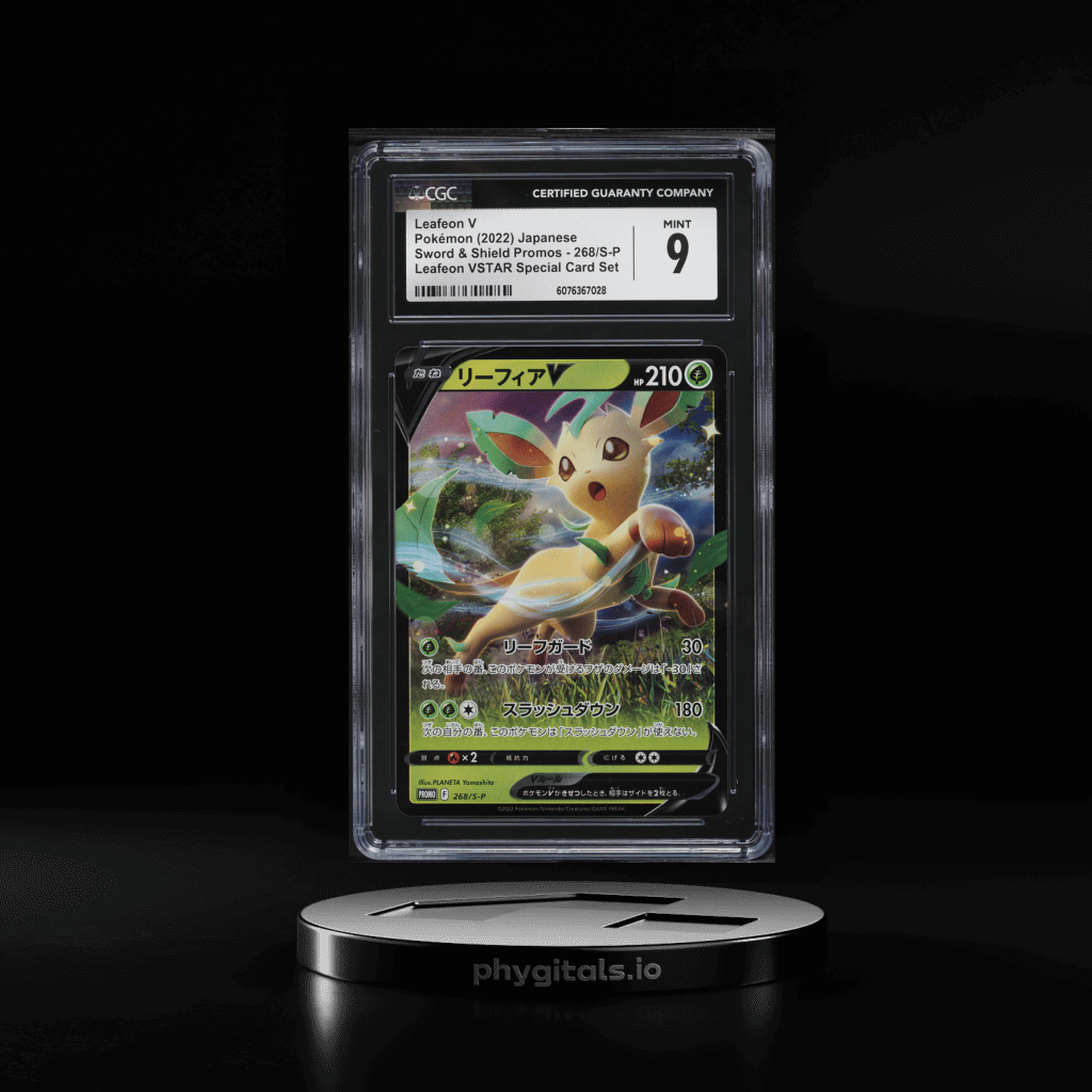 2022 Pokemon Japanese Sword & Shield Promo Special Set Leafeon V #268 CGC 9 MINT - Main Image