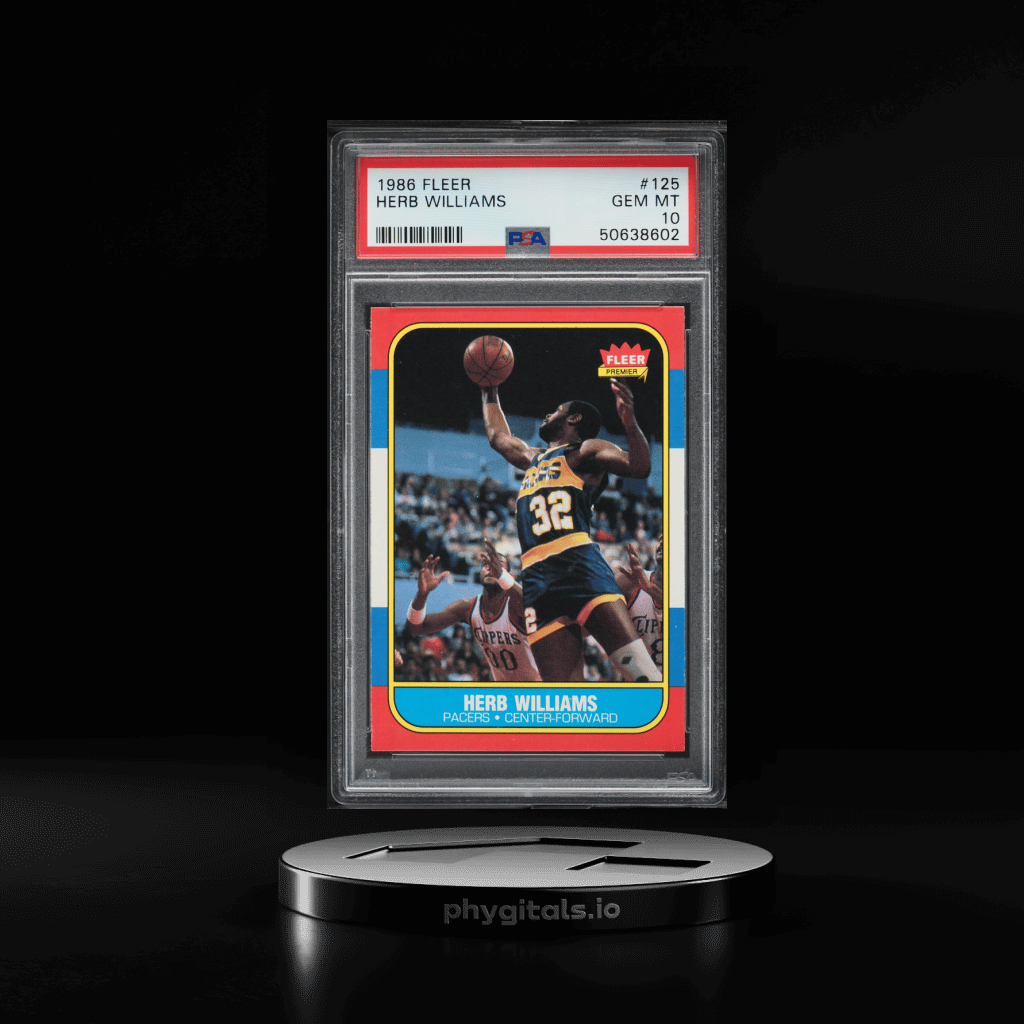1986 Fleer Basketball Herb Williams #125 PSA 10 GEM MINT - Main Image