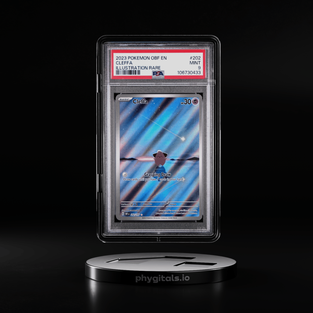 2023 POKEMON OBF EN-OBSIDIAN FLAMES ILLUSTRATION RARE #202 CLEFFA PSA 9 - Main Image