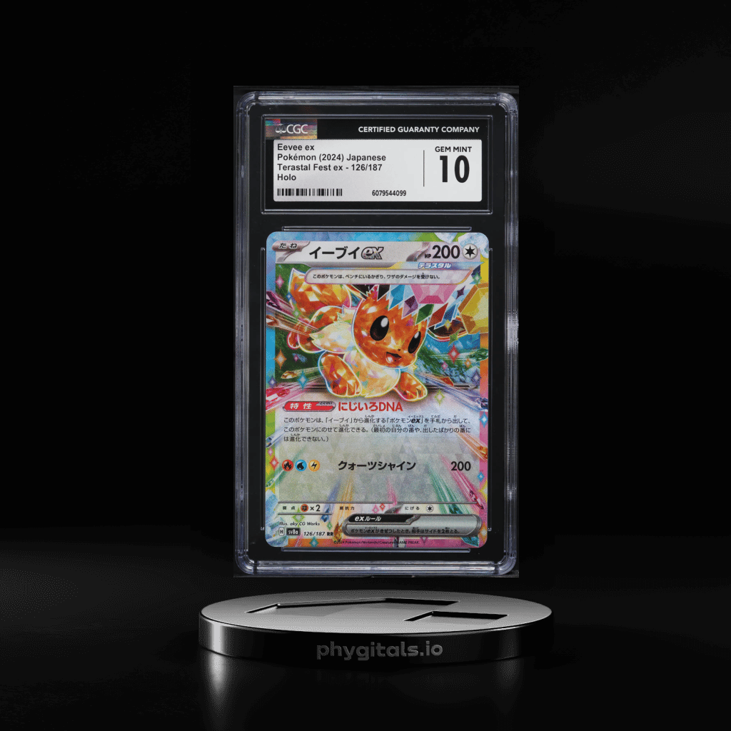 2024 Pokemon Japanese SV Terastal Fest ex Holo Eevee ex #126 CGC 10 GEM MINT - Main Image