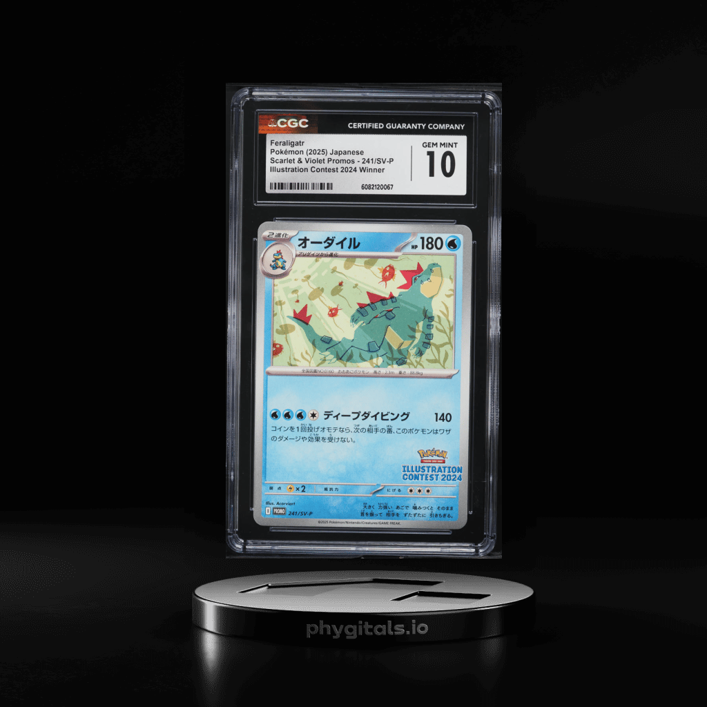 2025 Pokemon Japanese SV Promo Illustration Contest Winner Feraligatr CGC 10 GEM - Main Image