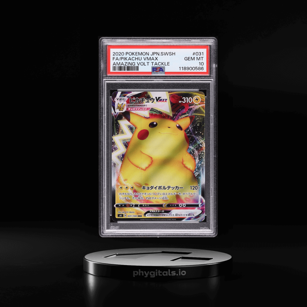 2020 Pokemon Japanese SWSH Amazing Volt Tackle Pikachu VMAX #31 PSA 10 GEM MINT - Main Image