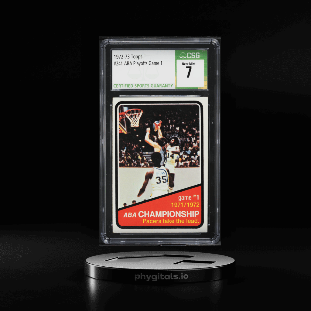 1972 Topps Basketball ABA Playoffs Game 1 #241 CSG 7 NRMT - Main Image