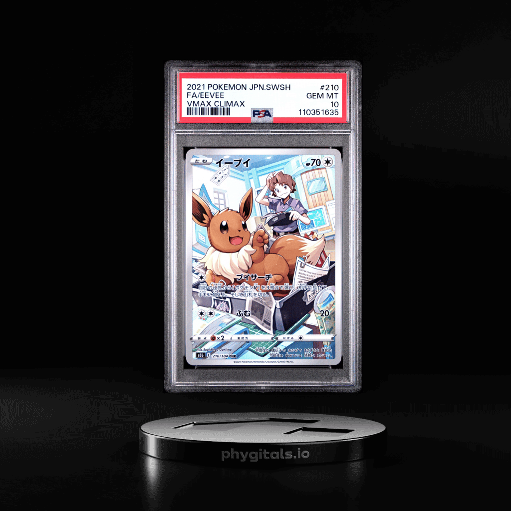 2021 POKEMON JPN SWORD & SHIELD VMAX CLIMAX #210 FULL ART/EEVEE PSA 10 - Main Image