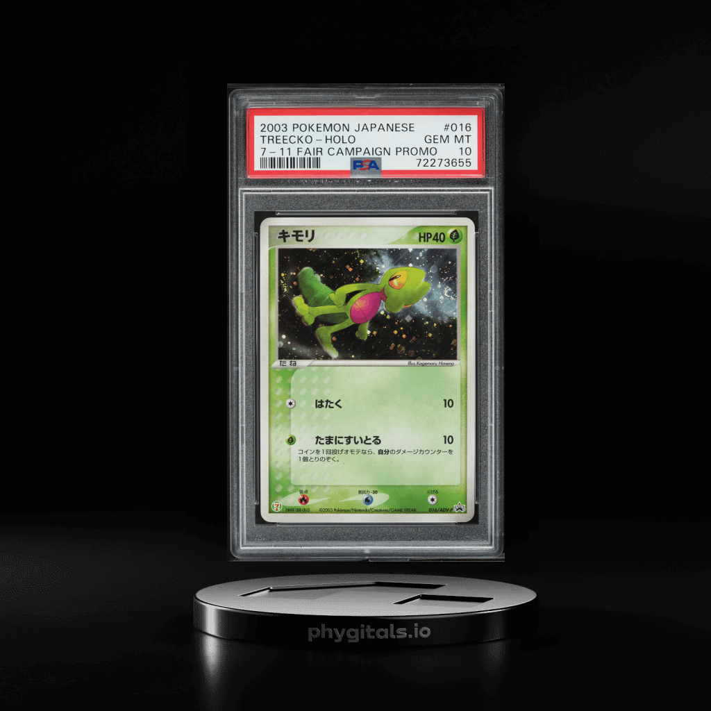 2003 Pokemon Japanese Promo 7-11 Fair Campaign Holo Treecko #16 PSA 10 GEM MINT - Main Image