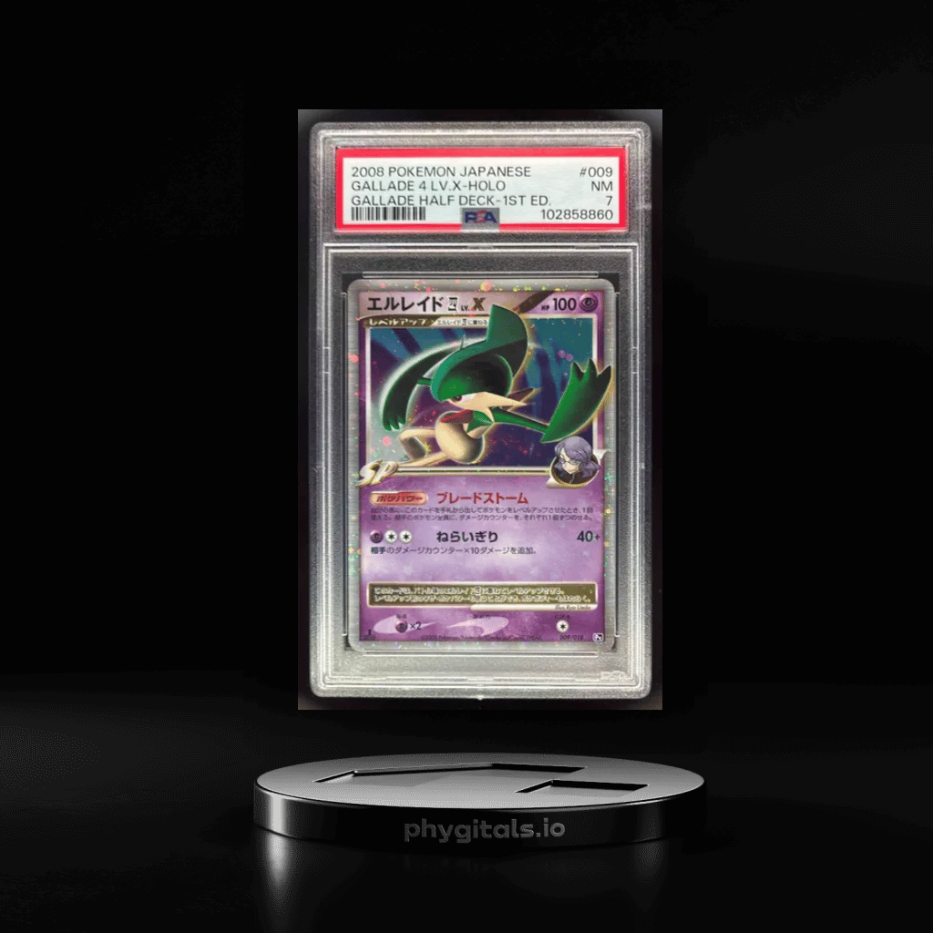 2008 Pokemon Japanese #009 Gallade 4 Lv x Holo 1st Edition PSA 7 - Main Image