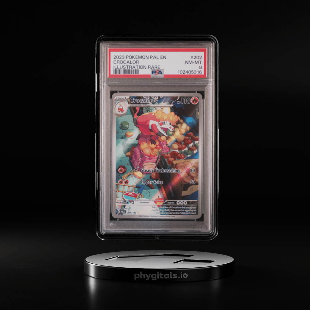 2023 POKEMON PAL EN-PALDEA EVOLVED ILLUSTRATION RARE #202 CROCALOR PSA 8 - Main Image