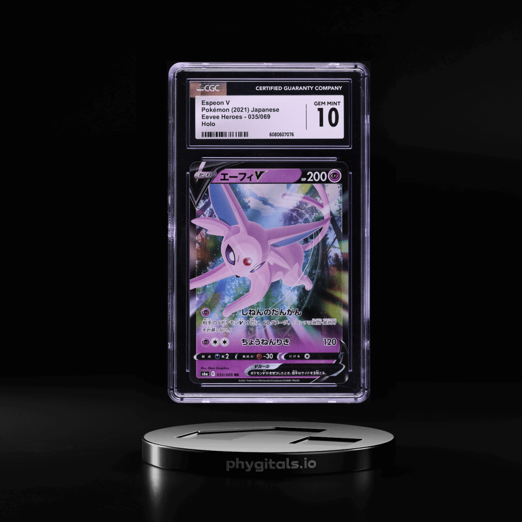 2021 Pokemon Japanese Sword & Shield Eevee Heroes Espeon V #35 CGC 10 GEM MINT - Main Image