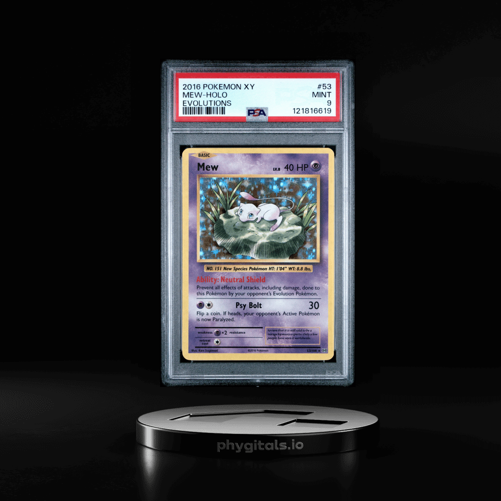 2016 POKEMON XY EVOLUTIONS #53 MEW-HOLO PSA 9 - Main Image