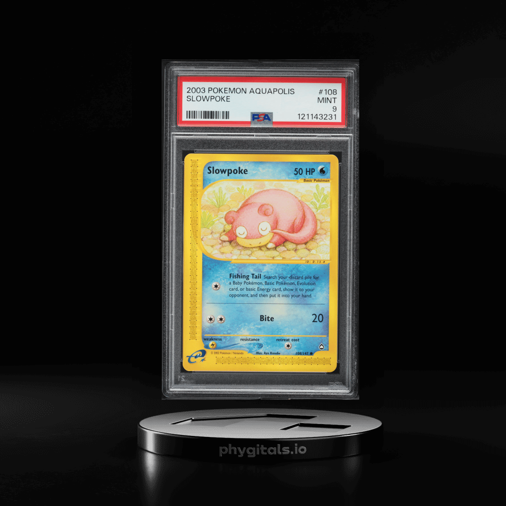 2003 Pokemon Aquapolis Slowpoke #108 PSA 9 MINT - Main Image