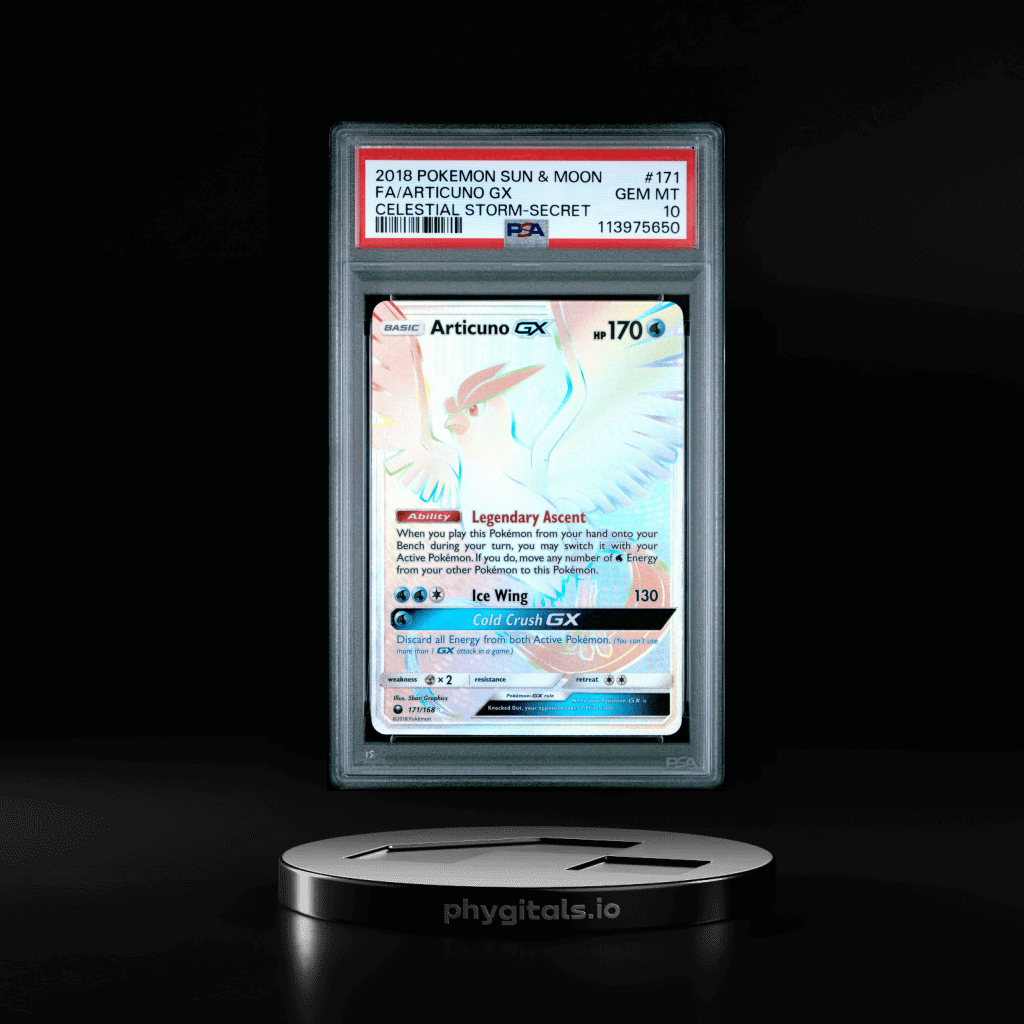 2018 POKEMON SUN & MOON CELESTIAL STORM SECRET #171 FULL ART/ARTICUNO GX PSA 10 - Main Image