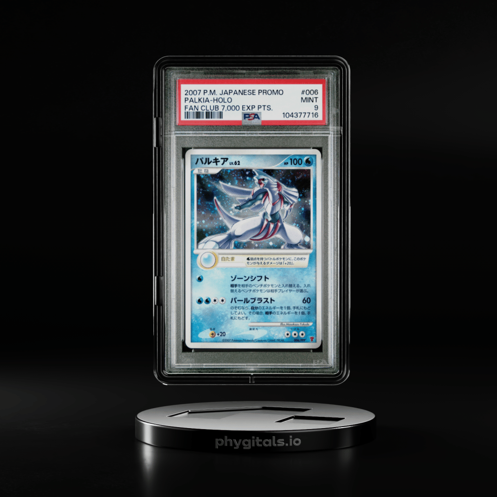 2007 POKEMON JPN PROMO FAN CLUB 7,000 EXP PTS. #006 PALKIA-HOLO PSA 9 - Main Image