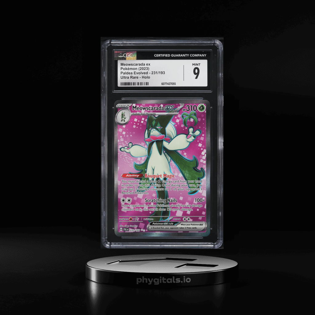 2023 Pokemon SV Paldea Evolved Full Art Meowscarada ex #231 CGC 9 MINT - Main Image