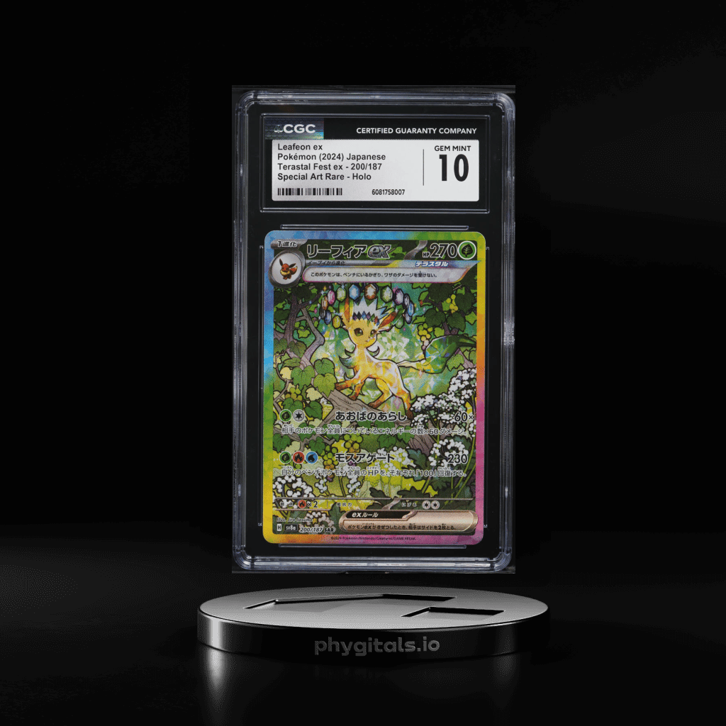 2024 Pokemon Japanese SV Terastal Fest ex SAR Leafeon ex #200 CGC 10 GEM MINT - Main Image