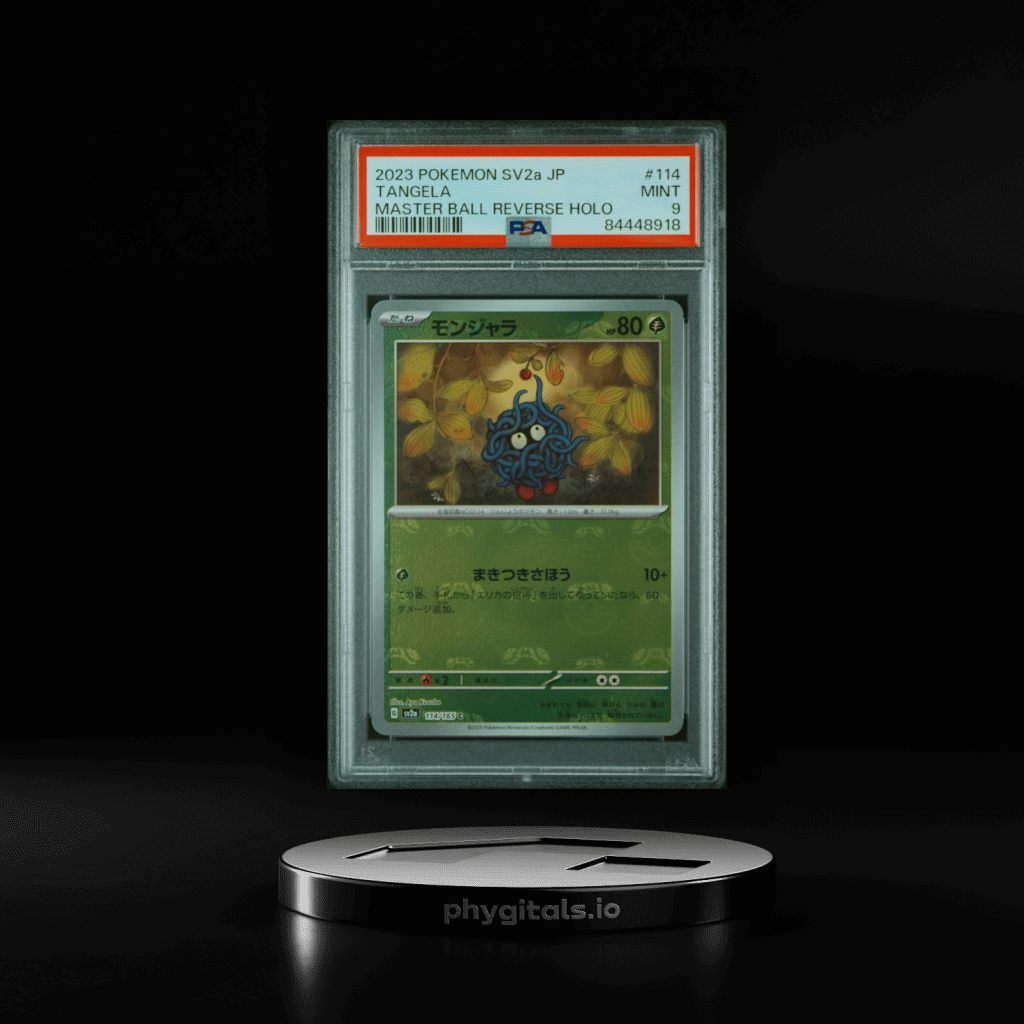 2023 POKEMON JPN SV2A-POKEMON 151 MASTER BALL REVERSE HOLO #114 TANGELA PSA 9 - Main Image