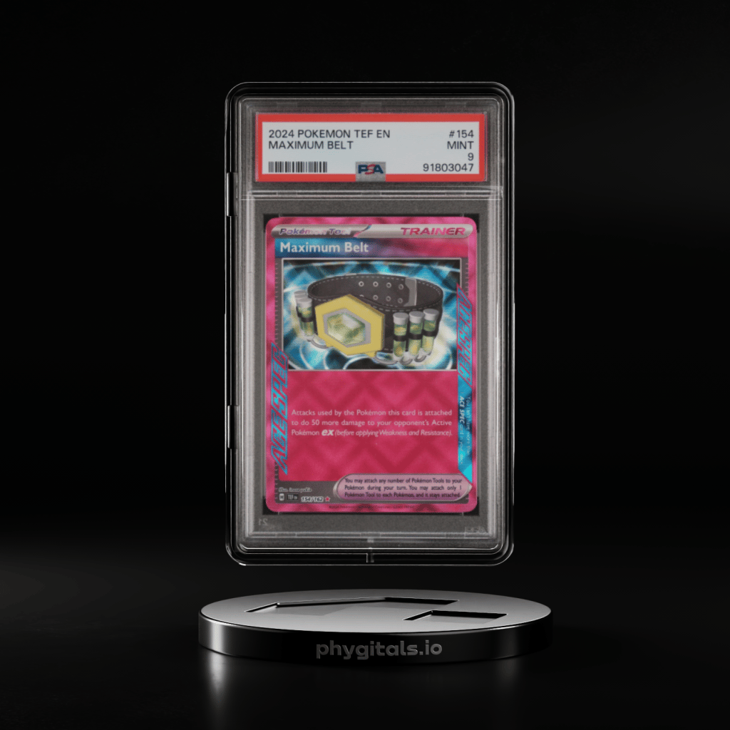 2024 POKEMON TEF EN-TEMPORAL FORCES #154 MAXIMUM BELT PSA 9 - Main Image