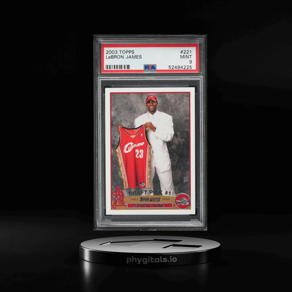 2003 Topps Basketball LeBron James ROOKIE #221 PSA 9 MINT - Main Image