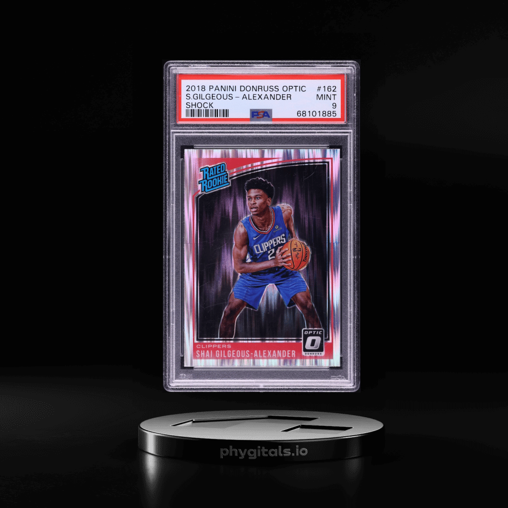2018 Donruss Optic Shock Shai Gilgeous-Alexander ROOKIE #162 PSA 9 MINT - Main Image