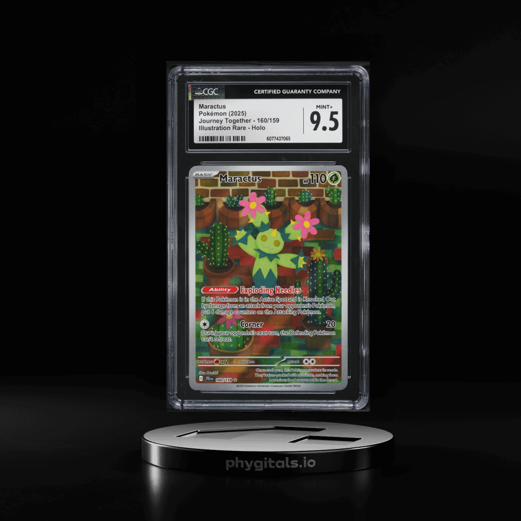 2025 Pokemon Scarlet & Violet Journey Together IR Maractus #160 CGC 9.5 MINT+ - Main Image
