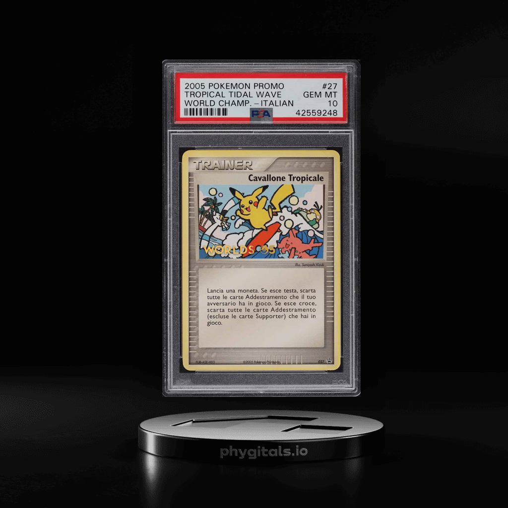 2005 Pokemon World Championships Promo Italian Tropical Tidal Wave #27 PSA 10 - Main Image