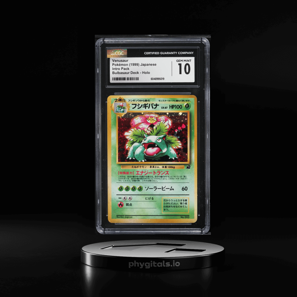 1999 Pokemon Japanese Bulbasaur Deck Holo Venusaur #3 CGC 10 GEM MINT - Main Image