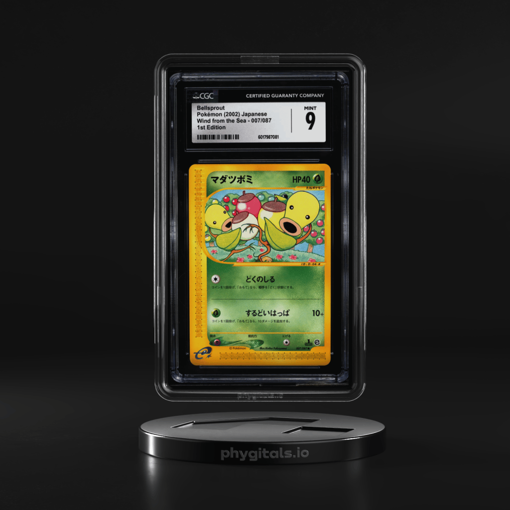 2002 Pokemon Japanese Wind From The Sea 1st Edition Bellsprout #7 CGC 9 MINT - Main Image