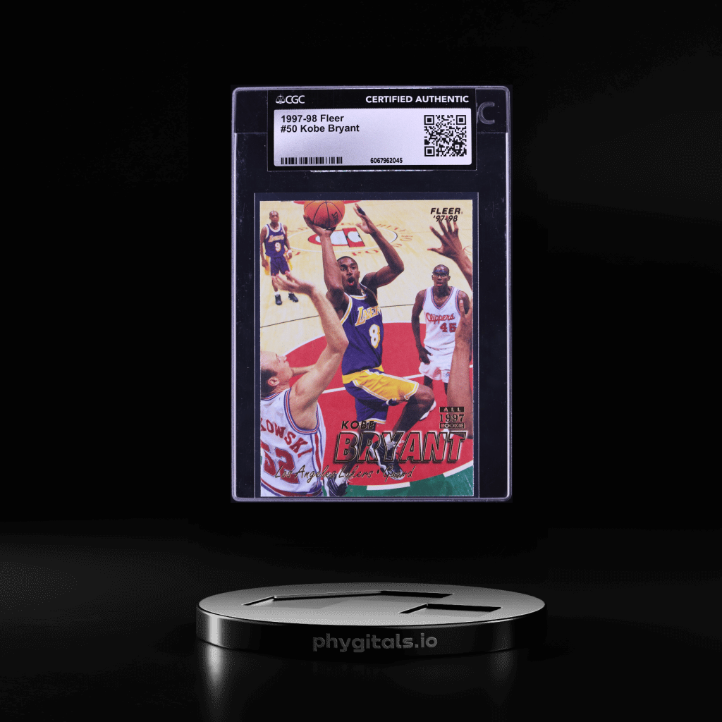 1997 Fleer Basketball Kobe Bryant #50 CGC AUTH - Main Image