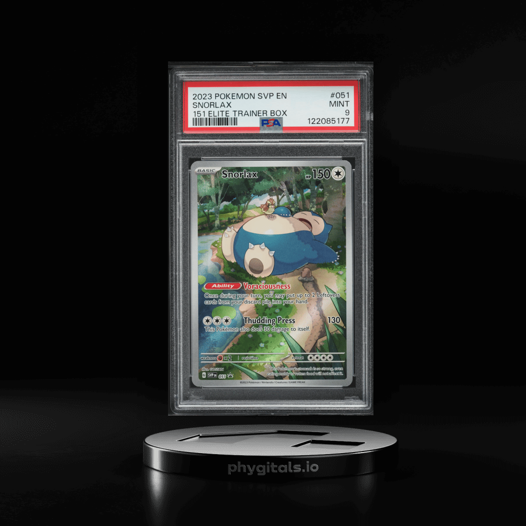 2023 Pokemon Scarlet & Violet Black Star Promo 151 ETB Snorlax #51 PSA 9 MINT - Main Image