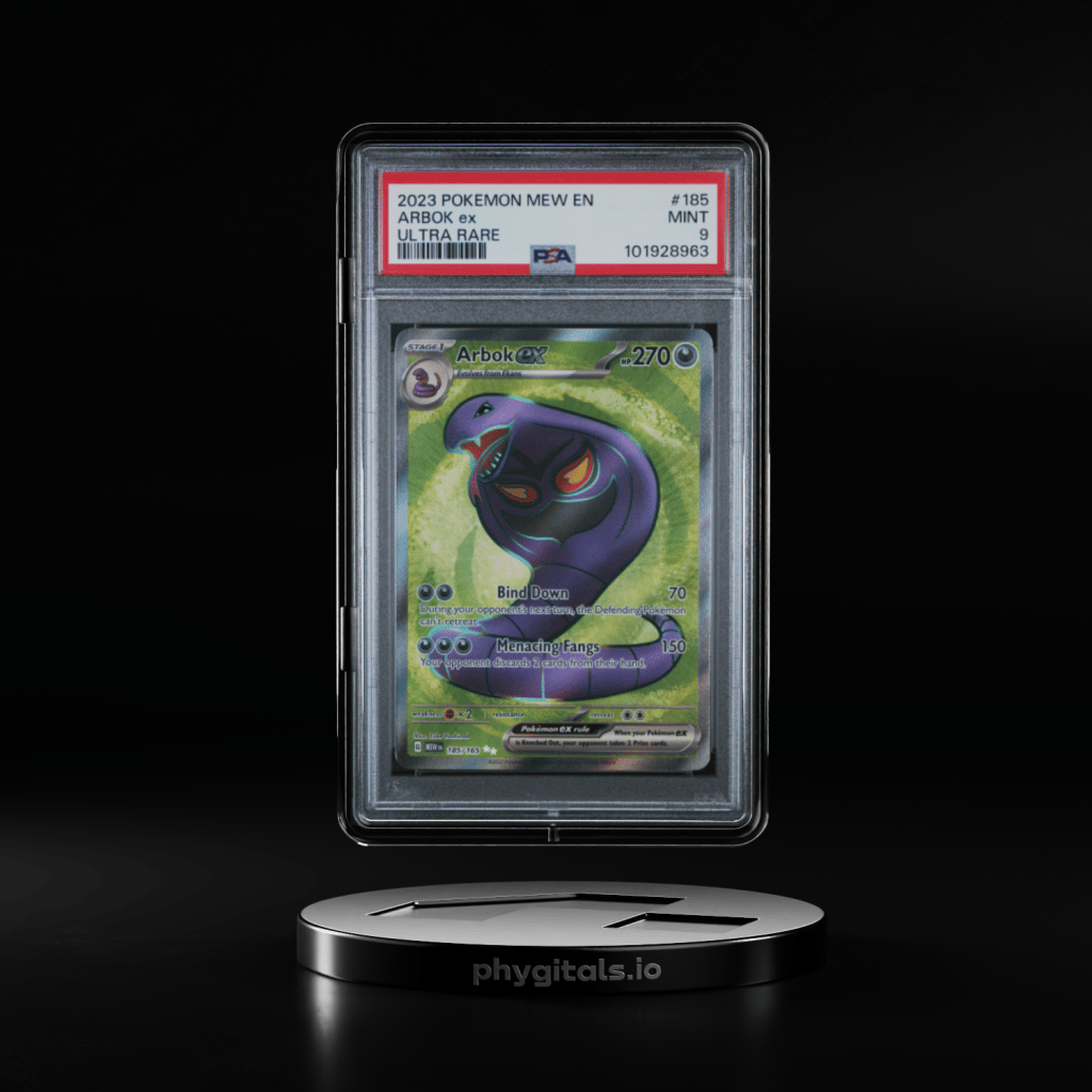 2023 POKEMON MEW EN-151 ULTRA RARE #185 ARBOK EX PSA 9 - Main Image