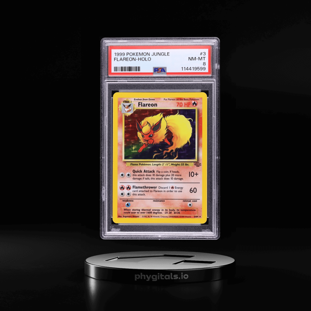 1999 Pokemon Jungle Holo Flareon #3 PSA 8 NM-MT - Main Image