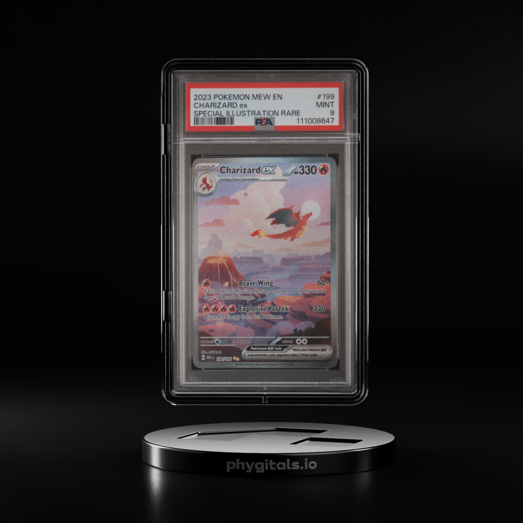 2023 POKEMON MEW EN-151 SPECIAL ILLUSTRATION RARE #199 CHARIZARD EX PSA 9 - Main Image