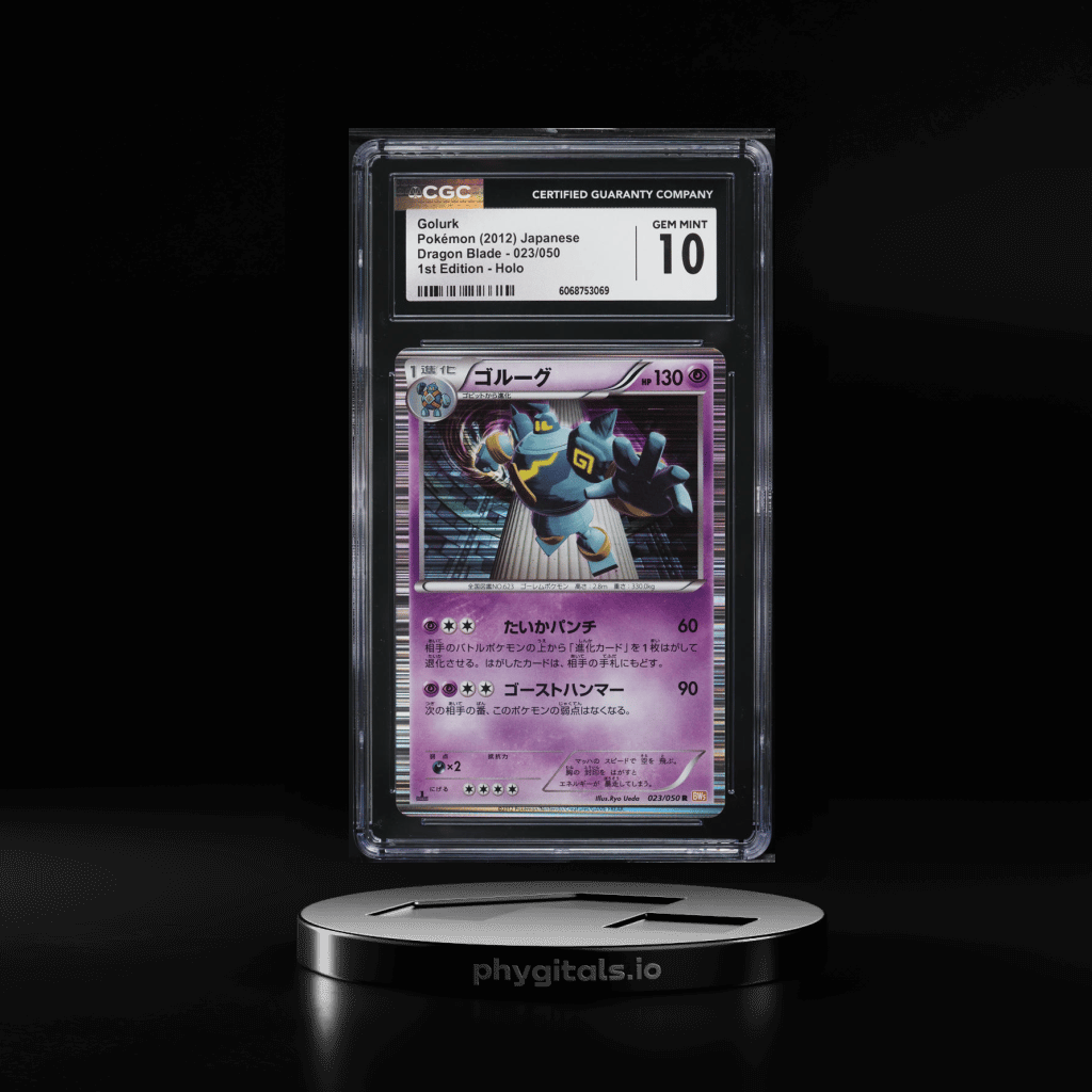 2012 Pokemon Japanese BW Dragon Blade 1st Edition Holo Golurk #23 CGC 10 GEM - Main Image