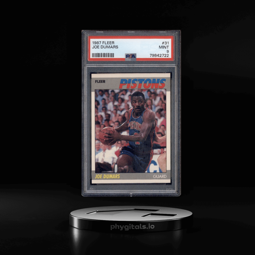 1987 Fleer #31 Joe Dumars PSA 9 - Main Image