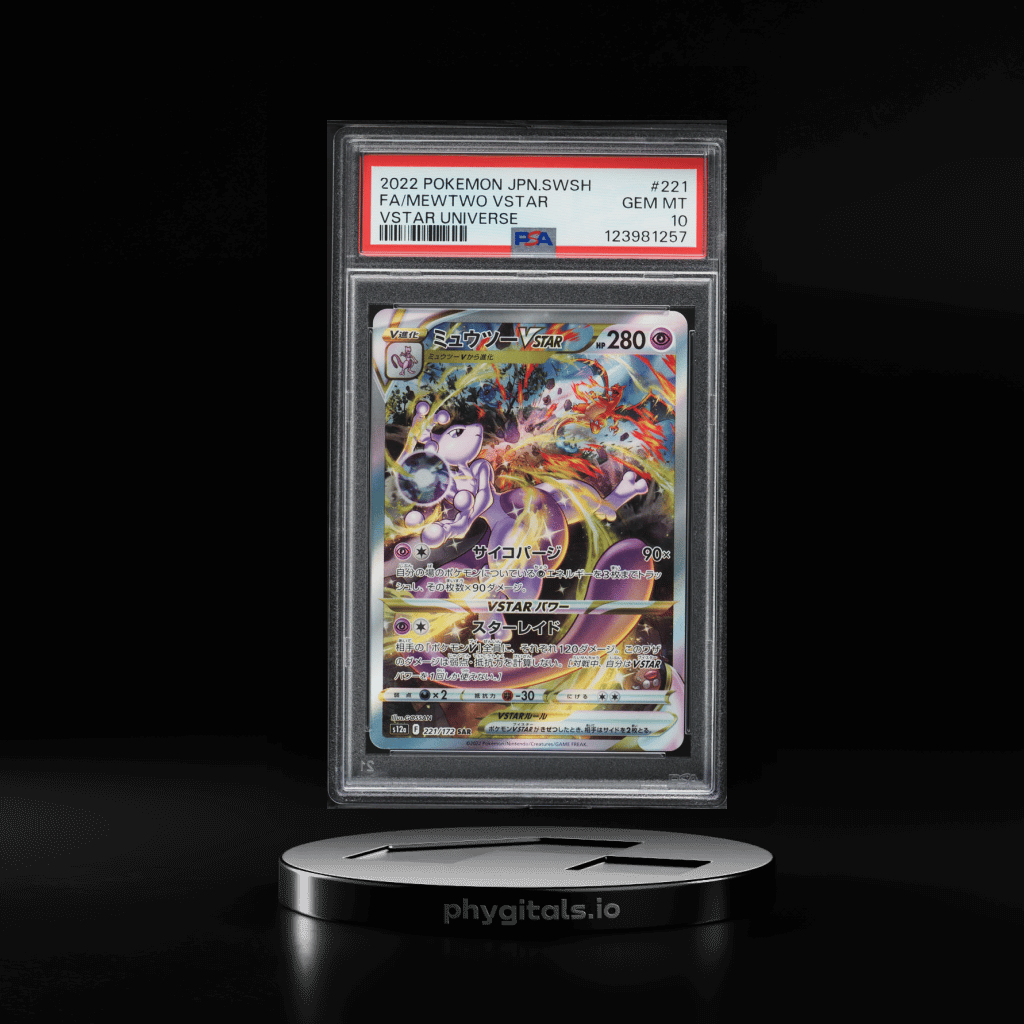 2022 Pokemon Japanese SWSH VSTAR Universe SAR Mewtwo VSTAR #221 PSA 10 GEM MINT - Main Image