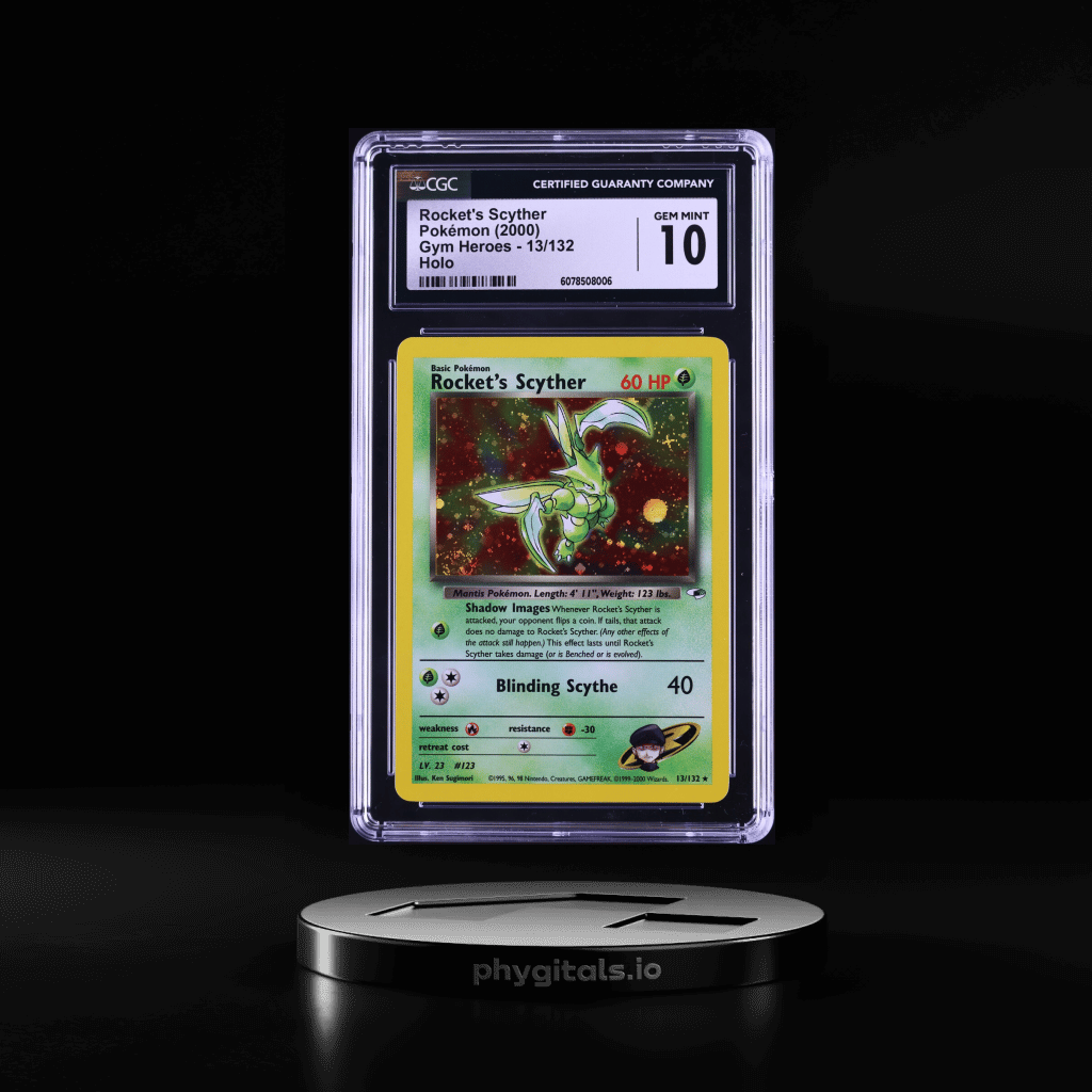 2000 Pokemon Gym Heroes Holo Rocket's Scyther #13 CGC 10 GEM MINT - Main Image