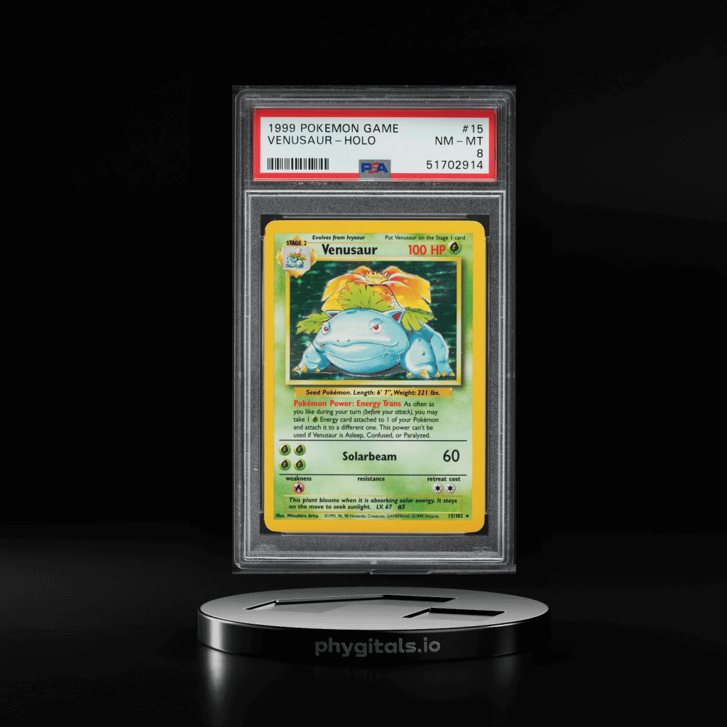 1999 Pokemon Base Set Holo Venusaur #15 PSA 8 NM-MT - Main Image
