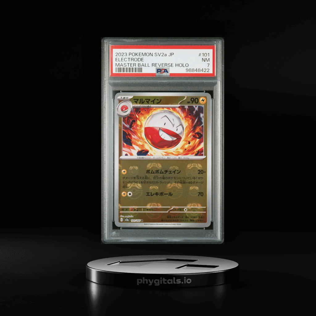 2023 POKEMON JPN SV2A-POKEMON 151 MASTER BALL REVERSE HOLO #101 ELECTRODE PSA 7 - Main Image