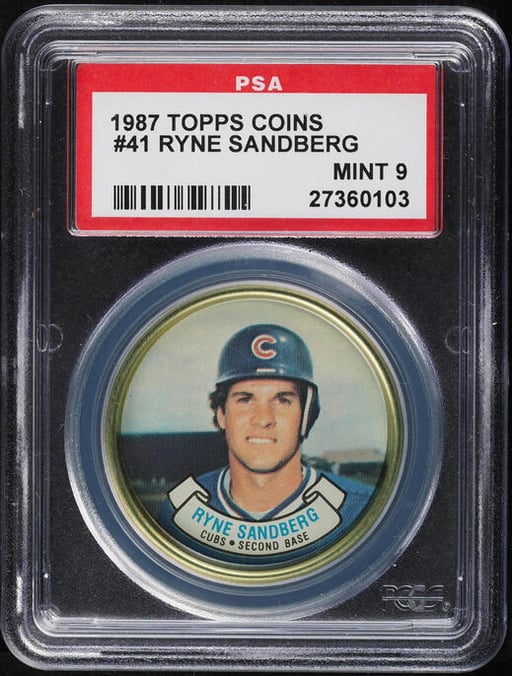 1987 Topps Coins Ryne Sandberg #...