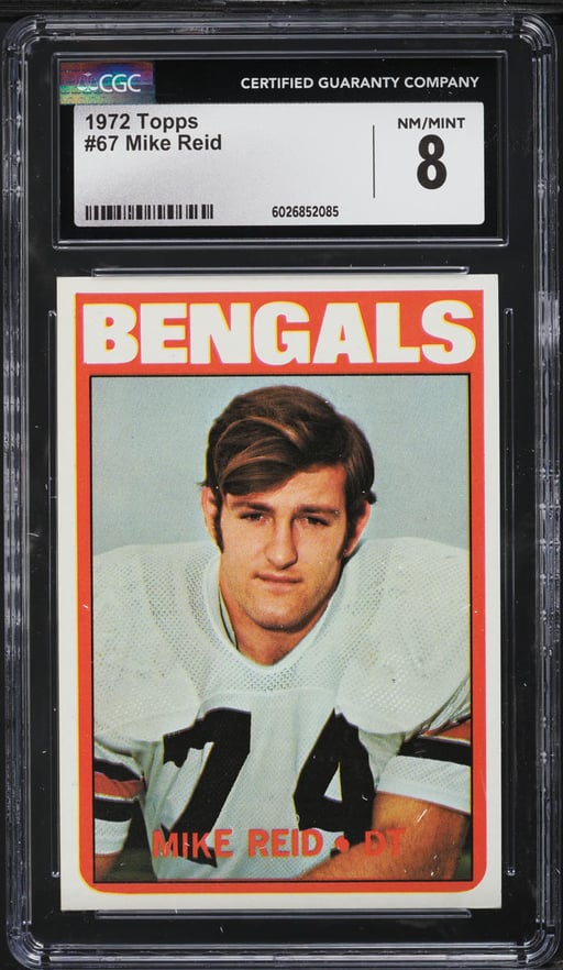1972 Topps Football Mike Reid #6...