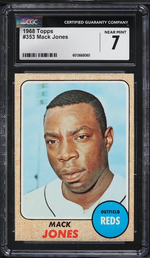 1968 Topps Mack Jones #353 CGC 7...